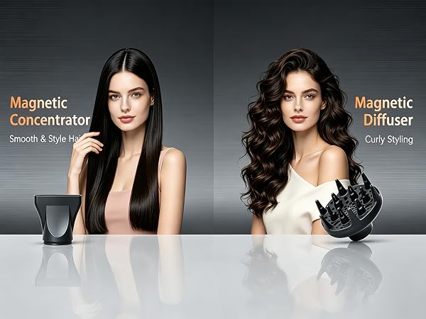 Two styling tools for a variety of hair types