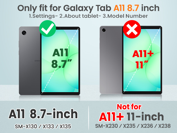 Case for Samsung Galaxy Tab A11 8.7 inch