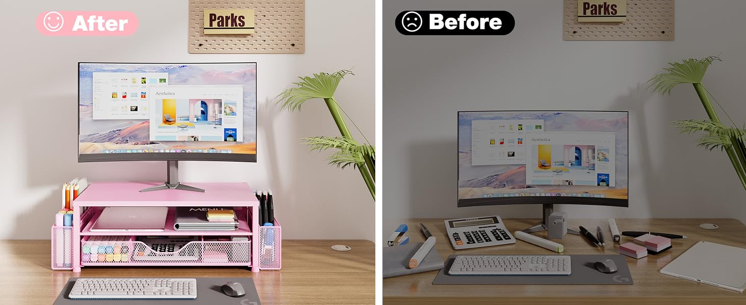 monitor stand for desk organizers and accessories computer stand riser office organization desktop