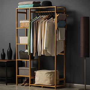 bamboo garment rack