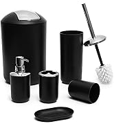 Moss & Stone 6 pcs Bathroom Accessories Set, Bathroom Decor Sets Includes Soap Dispenser, Toothbr...