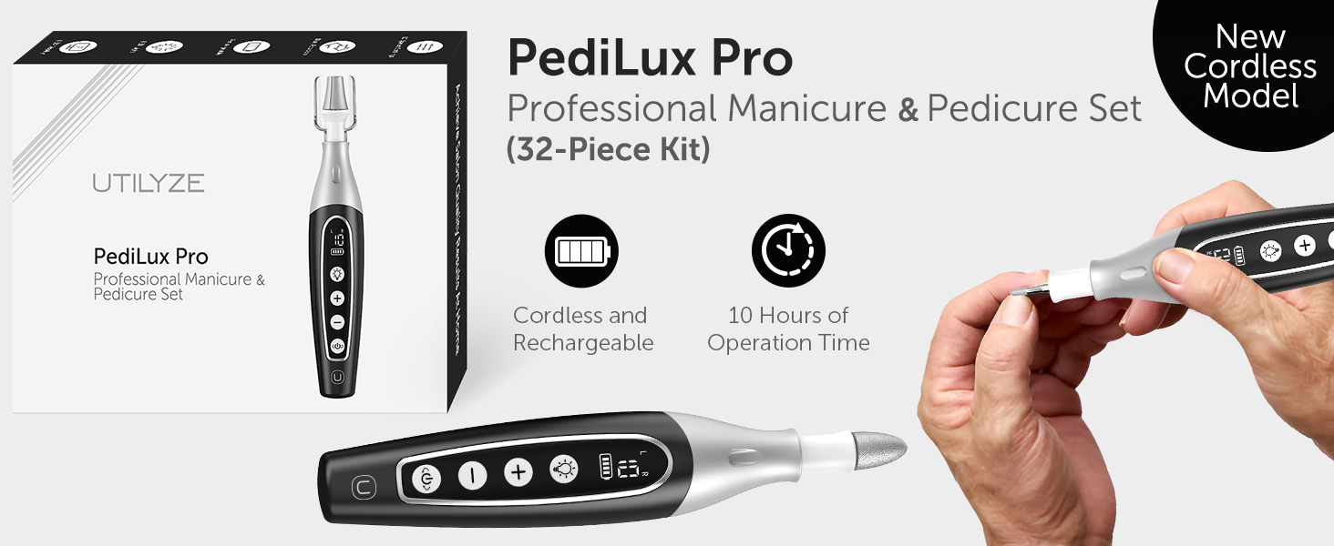 utilyze pedilux pro professional manicure pedicure kit