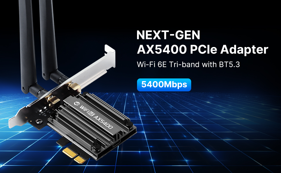 AX5400 WiFi 6E PCIe WiFi Card