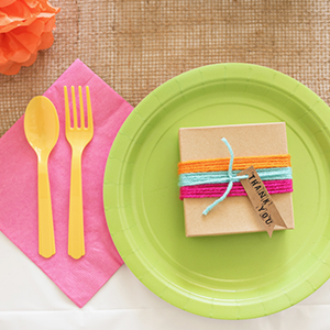 party table setting