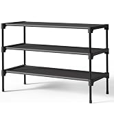 Kitsure Shoe Rack - Non-Woven Shoe Rack Shelf, Shoe Organizer for Closet, Entryway, Garage & Corr...