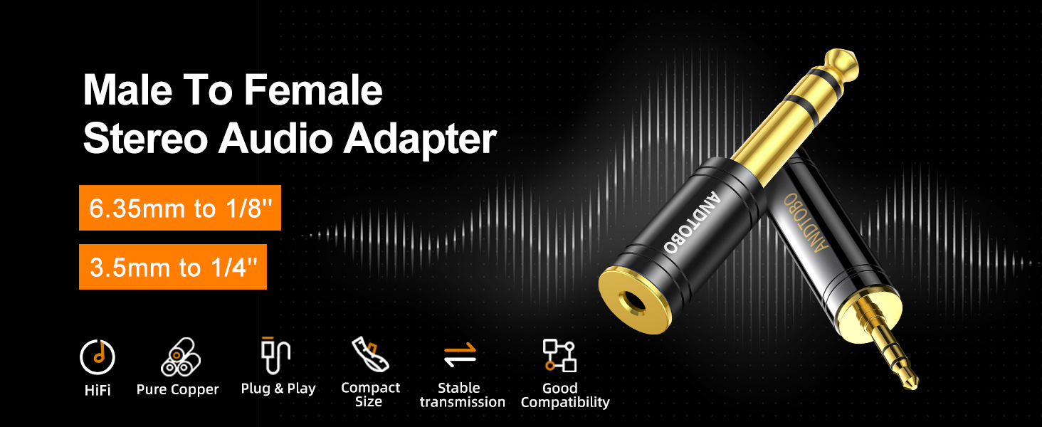 3.5 & 6.35 Headphone Adapter