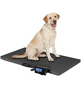 TUFFIOM 1100Lbs x 0.2Lbs Postal Digital Shipping Livestock Scale, Electronic Stainless Steel Plat...