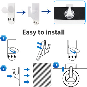 Humanized design projector wall mounted screen - no installation tools required