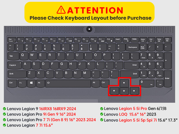 legion pro 5i keyboard cover
