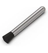 Ohtomber 8" Muddler for Cocktails, Stainless Steel Cocktail Muddler Bartender Accessories, Lemon ...