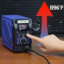 WEP 2009D-II can adjust temperature range from 212-896°F