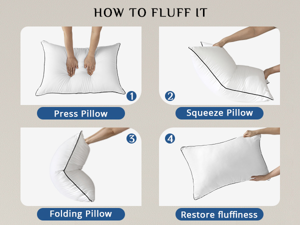 JOLLYVOGUE Pillows King Size Set of 1 for Sleeping 6