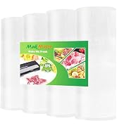 MakMeFre 4Pack (Total 80Feet) 11x20 Vacuum Sealer Bags Rolls with BPA Free,Heavy Duty Vacuum Seal...