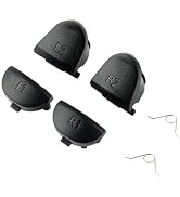 4Pcs Grey R2 R1 L2 L1 Replacement Trigger Buttons + Springs for PS4 Pro Controller JDM-040 Contro...