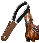 Histotree 2-in-1 Dual Sided Horse Sweat Scraper Metal Shedding Blade for Horse Cattle Livestock