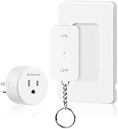 Remote Control Outlet, WILAWELS Wireless Light Switch with Magnetic Base, On Off Remote Outlet Sw...