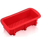 ANAEAT Silicone Bread and Loaf Pans, Non-stick loaf pans - Just PoP Out! Flexible Silicone Baking...