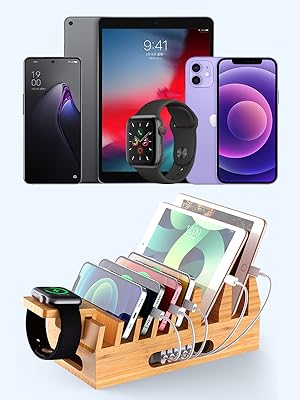 Charging Station Organizer for Multiple Devices