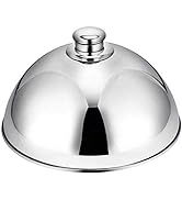 HAOHIZE Stainless Steel Basting Cover, Stainless Steel Cloche Food Cover Dome Serving Plate Dish ...