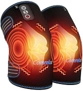 comrelax Knee Massager with Heat & Vibration, Heating Pad for Knee Pain Relief, Heating Pad for L...