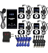 EXMAX EX-100 Audio Trans Wireless Tour Guide System Microphone Earphone for Church Translation Si...