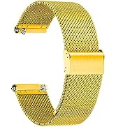 TStrap Mesh Watch Band Metal - Black Quick Release Watch Bands for Men Women - Stainless Steel Sm...