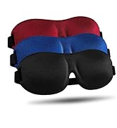 LKY DIGITAL Sleep Mask for Side Sleeper 3 Pack, Blackout 3D Eye Mask for Sleeping, Night Blindfol...
