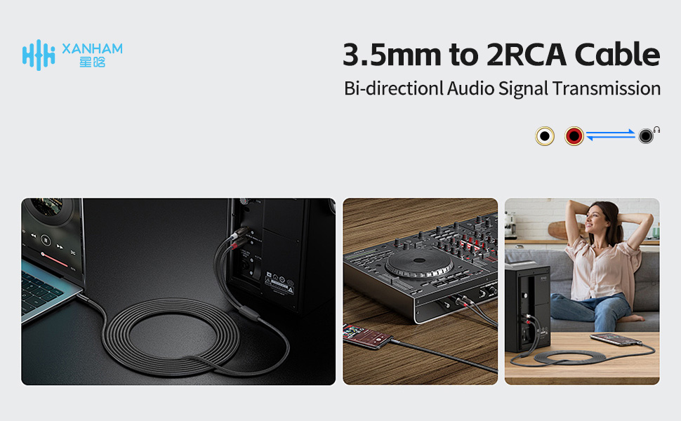 3.5mm to 2RCA Male to Male A+ 01