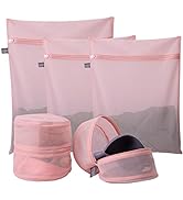 Kimmama Mesh Laundry Bag-Heavy Duty Fine Mesh Wash Bag for Washing Machine-Supper Zippered Net La...