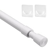 KXLife 1 Pack Spring Tension Curtain Rod 28-40 inch, 5/8