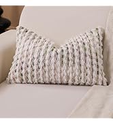 KOOLIFE Boho Lumbar Pillow Cover 12x20 Inch Pack of 1 Farmhouse Rectangle Decorative Couch Throw ...