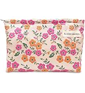 STARDW Aesthetic Floral Makeup Bag Cute Small Cosmetic Bags for Women Girls, Travel Toiletry Bag ...