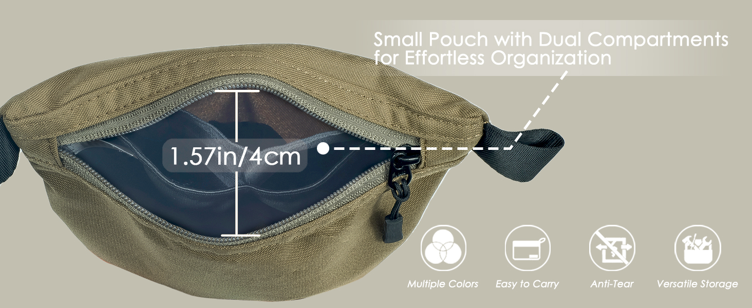 Portable Travel Pouch Bag with Compartments for Small Accessories Storage