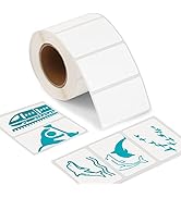 OFFNOVA 2.25” x 1.25” Thermal Direct Labels, Roll of 500 Sheets Personalized Sticker Labels, Prin...