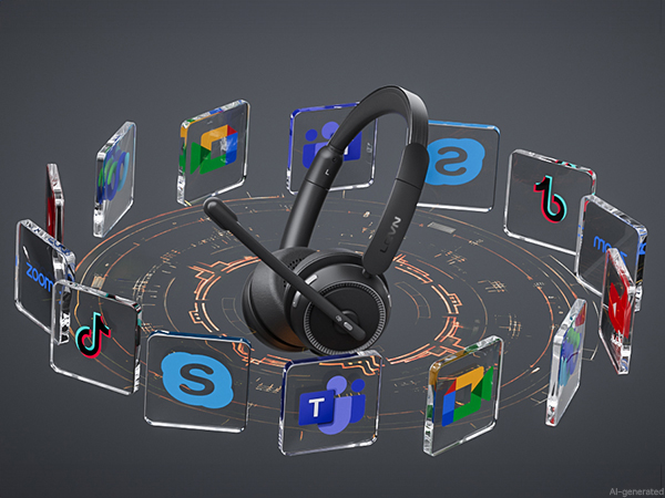 wireless headset with mic for work