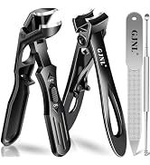 Toenail Clippers for Seniors Thick Toenails, Angled Head Large Toe Nail Clippers for Men, Ultra W...