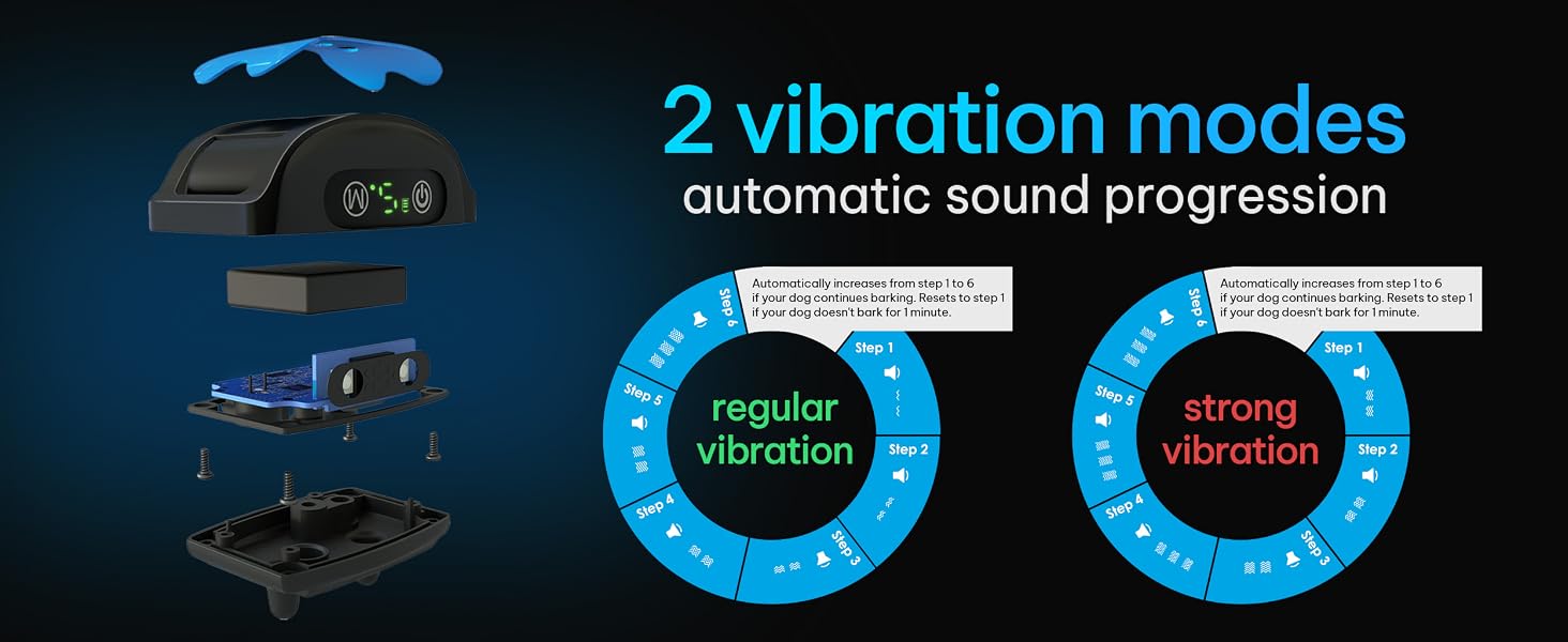 DogRook Bark Collar - 2 Vibration Modes