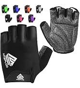 HTZPLOO Bike Gloves Cycling Gloves Biking Gloves Half Finger Bicycle Gloves for Men Women with An...