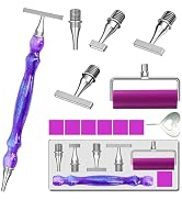 LEIYULY 13PCS Diamond Art Pen, with 1,3,6,9 Stainless Steel Nibs, Ergonomic Diamond Art Pen, 5D D...