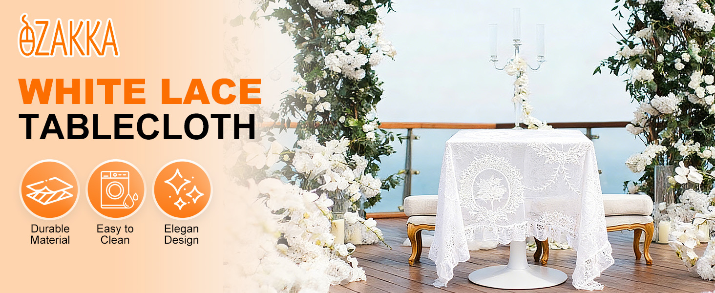 White lace Tablecloth