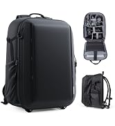 RaLeno Camera Backpack Bag, Hardshell Waterproof Camera Case with Expandable Front Compartment fo...