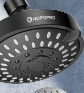 HOPOPRO NBC News Recommended Brand 5 Modes High Pressure Shower Head 4.1 Inch High Flow Fixed Sho...