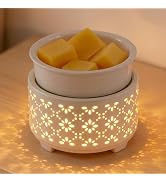 EQUSUPRO Wax Melt Warmer for Scented Wax 4-in-1 Ceramic Candle Wax Wamer | Wax Melter for Wax Tar...