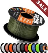 WEREWOLVES 1.18mm Micro Paracord – 125ft (38m) Lightweight Survival Cord,Thin Braided Rope for Su...