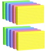 Index Cards 3x5 Inch, 500sheets, Flash Cards,Ruled Lined Colored Note Cards Paper For Studying, S...