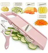 NACOLUS Mandoline Slicer for Kitchen Slicer Vegetable Cutter 5 In 1 Veggie Slicer Potato Slicer w...