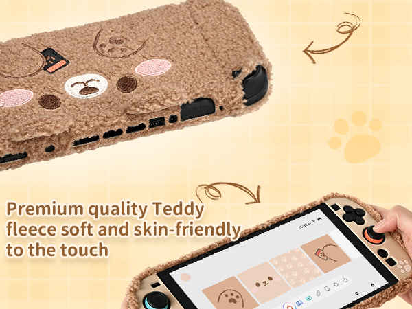 Switch 2 plush bear case
