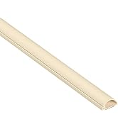 D-Line Half Round Cord Hider, Patented Cable Cover, Hide TV Wall Mount Wires, Raceway for Cords, ...