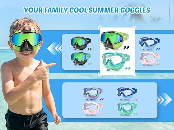 DK06 kids goggles with nose cover