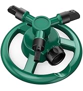 Sprinklers for Yard,Upgrade Lawn Sprinkler Automatic 360 Degree Rotating Irrigation Grass Water S...